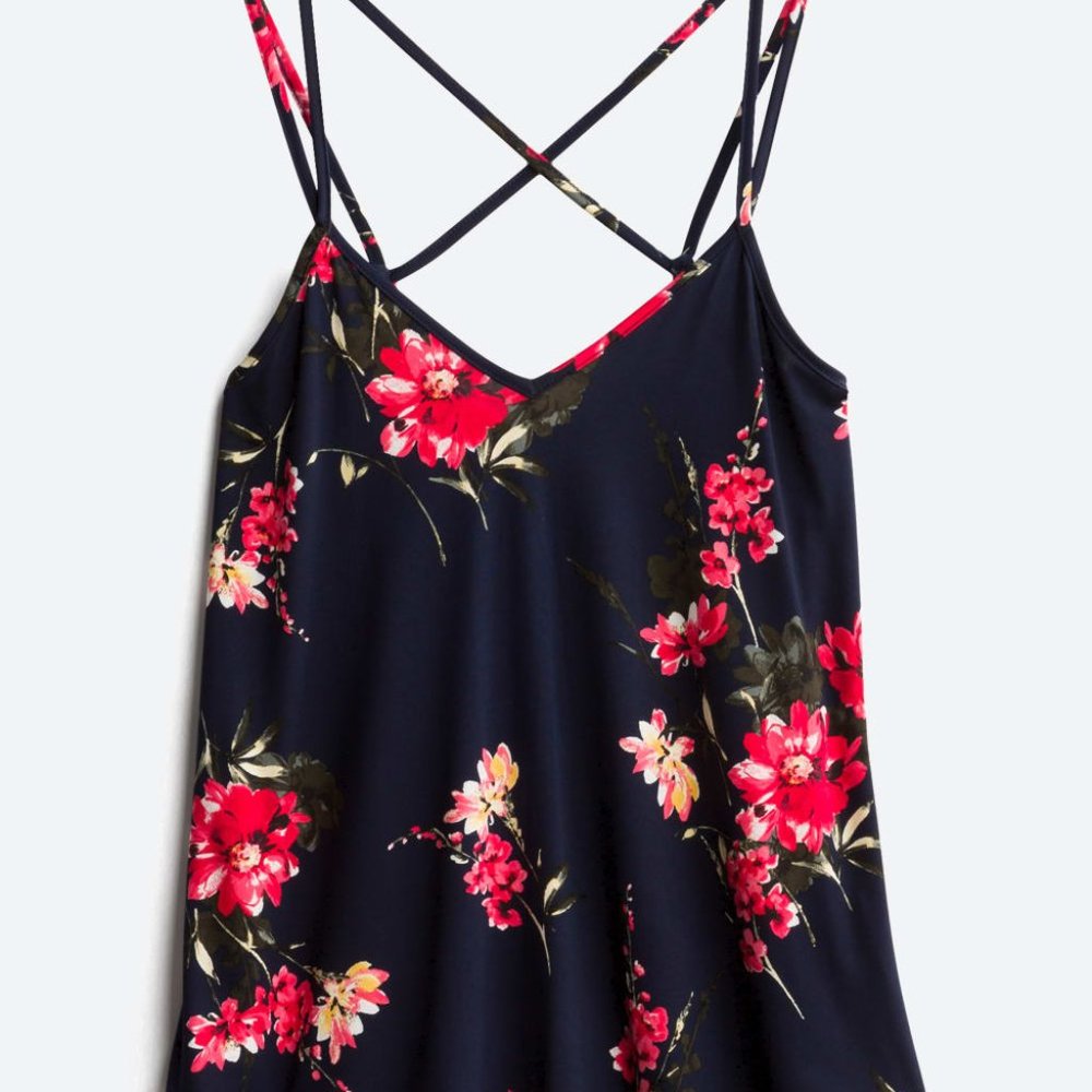 PAPERMOON Basima Back Detail Knit Top Navy Small